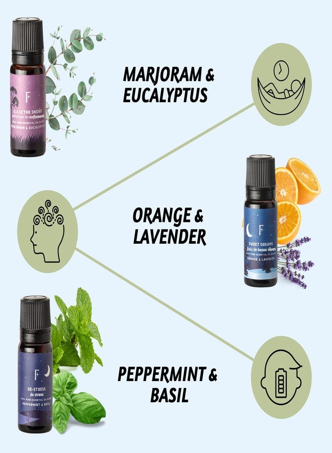 Folkulture Sleep Essential Oils Set for Diffuser | Set of 6 Aromatherapy Oils for Better Sleep, Relaxation & Meditation | Lavender, Rosemary, Peppermint & Calming Blends | Self Care Gift for Her & Him - Image 3